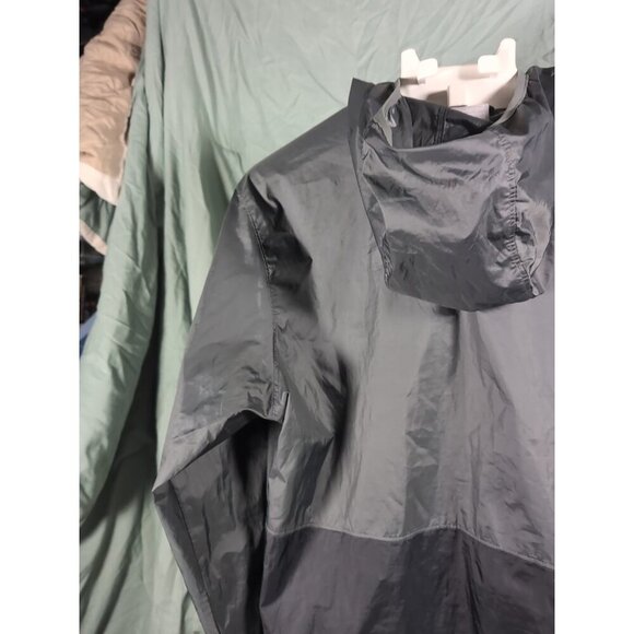 Columbia Men’s Center Ridge Windbreaker Hooded Jacket Gray/Black Medium  XM0287 - Picture 9 of 14